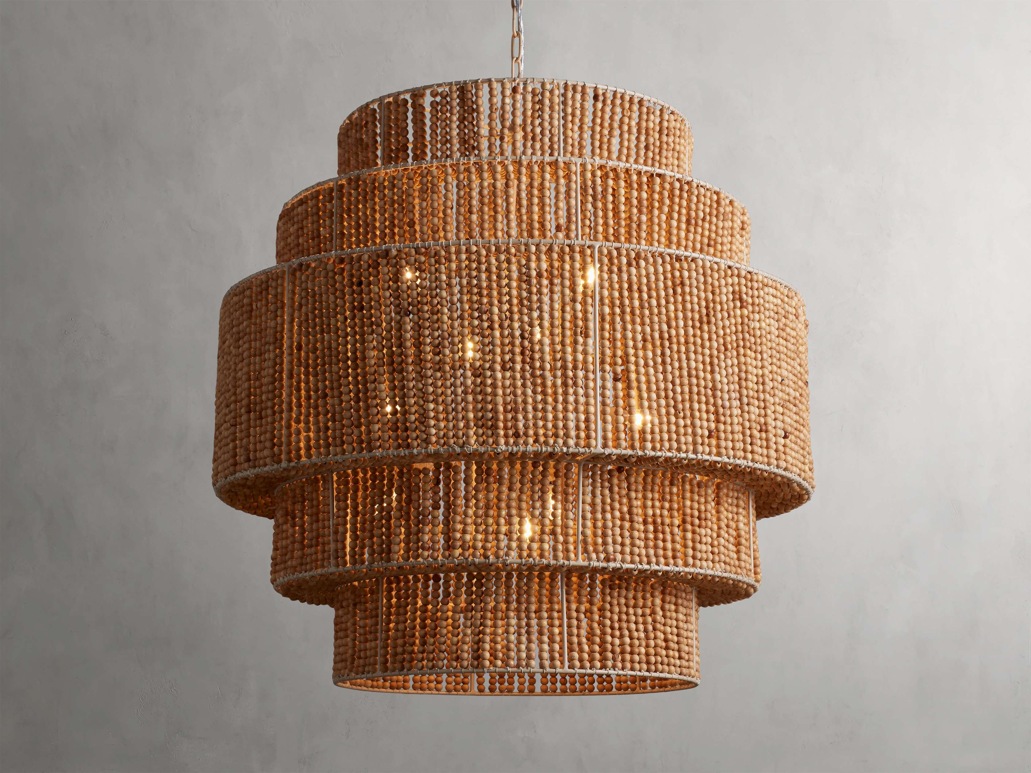 Kash Chandelier in Wood Natural - Image 0