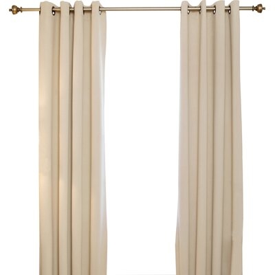 Fazeley Solid Blackout Thermal Grommet Curtain Panels - Image 0