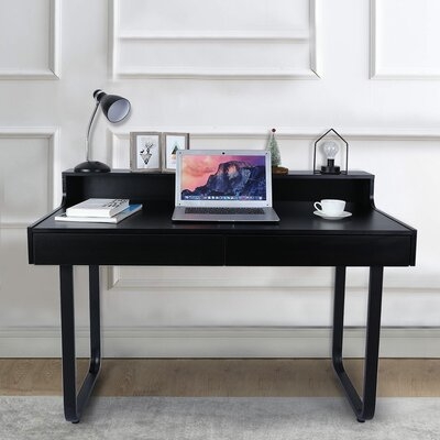 Study Computer Desk Laptop PC Table Workstation With 2 Drawers For Home Office - Image 0