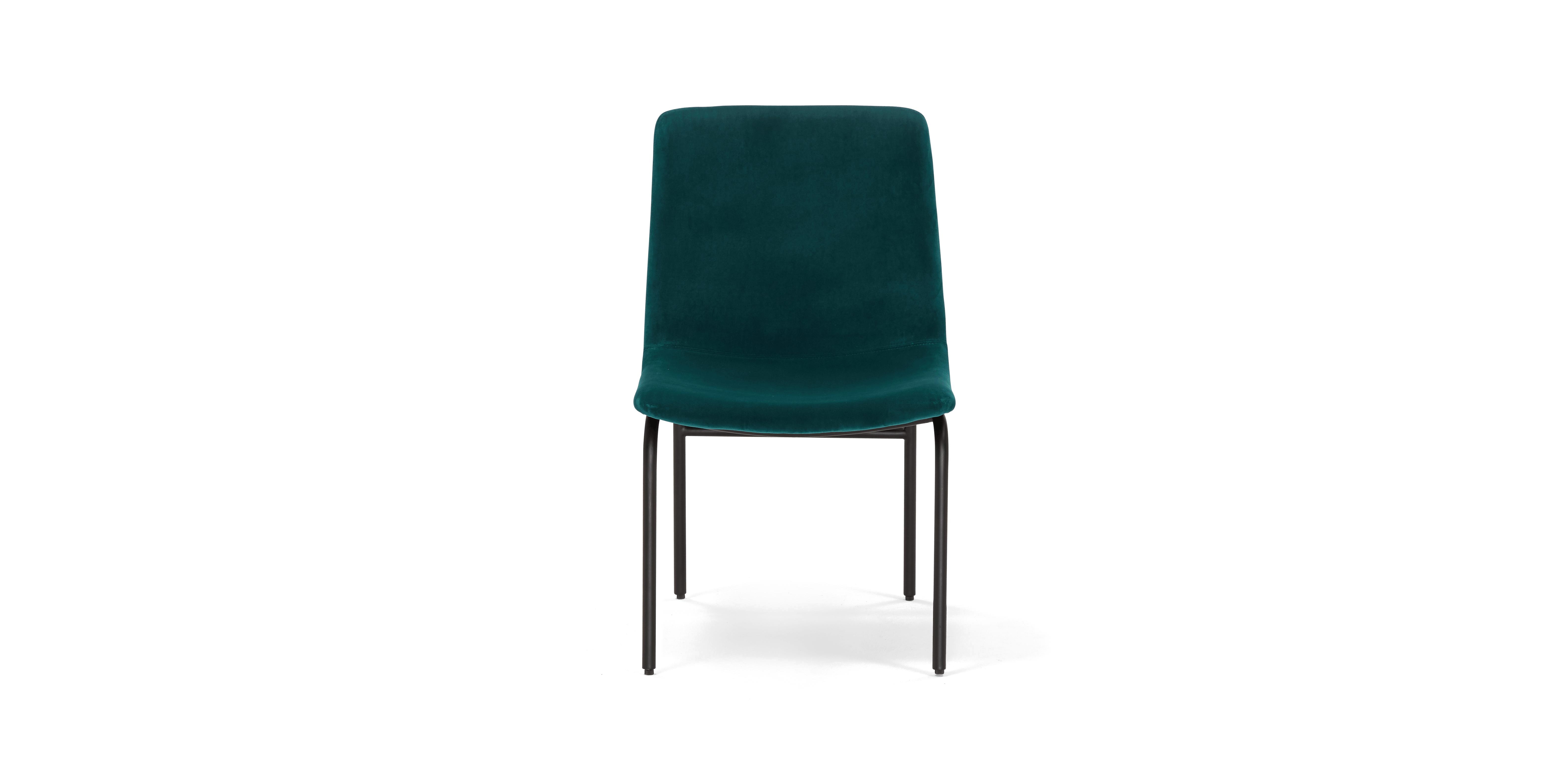 Blue Rae Mid Century Modern Dining Side Chair (Set of 2) - Royale Peacock - Image 0