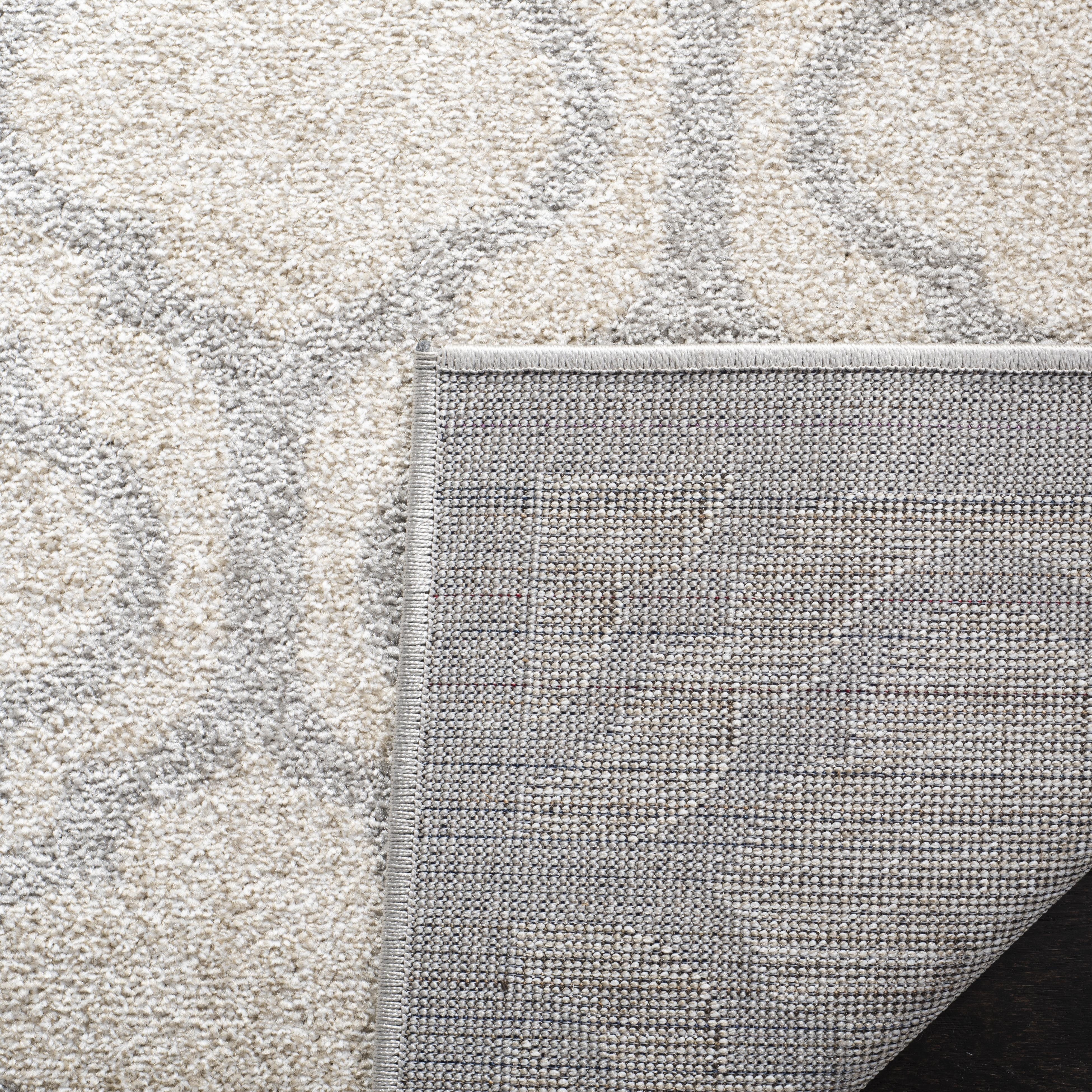 Arlo Home Indoor/Outdoor Woven Area Rug, AMT402K, Ivory/Light Grey,  4' X 6' - Image 3