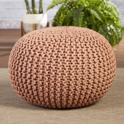 Kylie Pouf Indoor Outdoor Ottoman with Cushion - Image 0