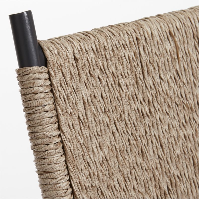 San Onofre Folding Outdoor Wicker Dining Chair - Image 5