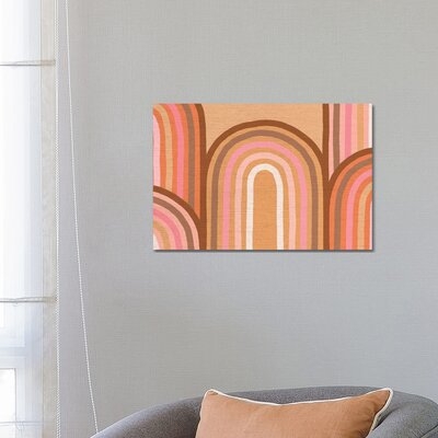 Growing Rainbows II Terracotta Mat II by Dominique Vari - Wrapped Canvas Graphic Art Print - Image 0