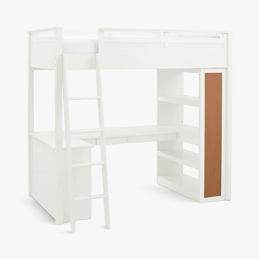 Sleep & Study(R) Loft Bed, Twin, Simply White - Image 0
