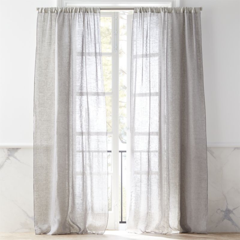 Dos Dark Grey and Light Grey Two-Tone Curtain Panel 48"x108" - Image 3