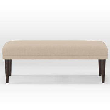 Tapered Legs Bench, Milano Snow - Image 1