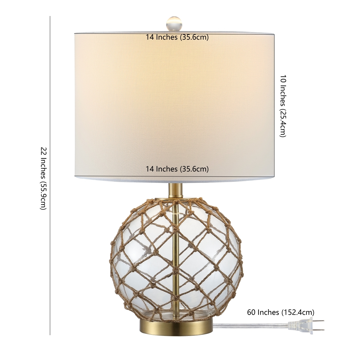 Gremeli 22" Table Lamp - Natural/Clear - Image 2
