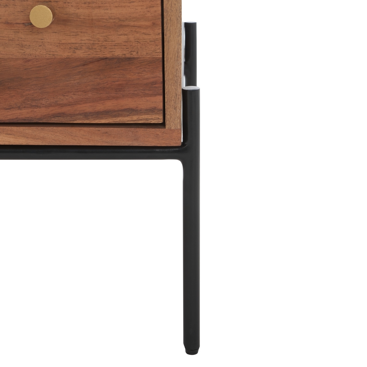Dowling 3 Drawer Chest - Brown / Black - Safavieh - Image 4