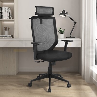 Ergonomic Mesh High Back Headrest Adjustable Task Chair - Image 0