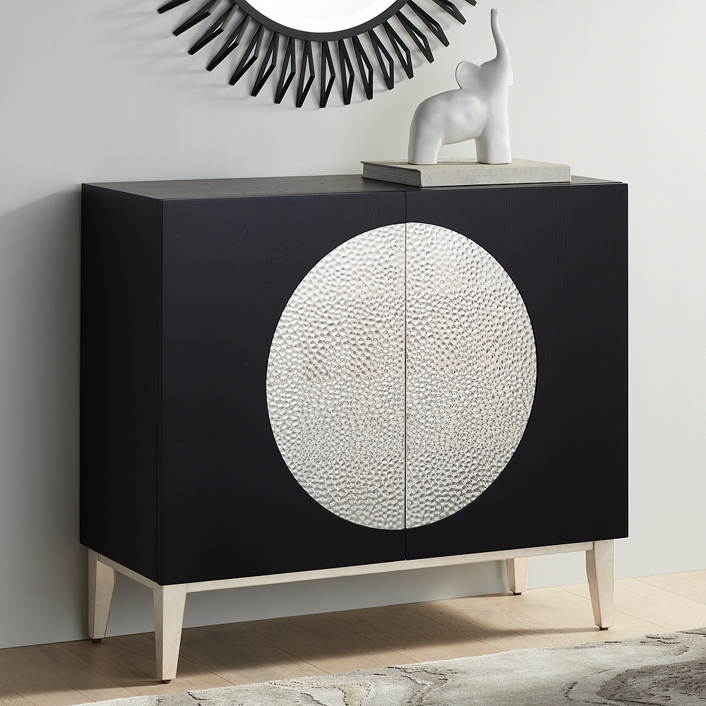 Medallion 39 1/2" Wide Black 2-Door Cabinet - Image 0