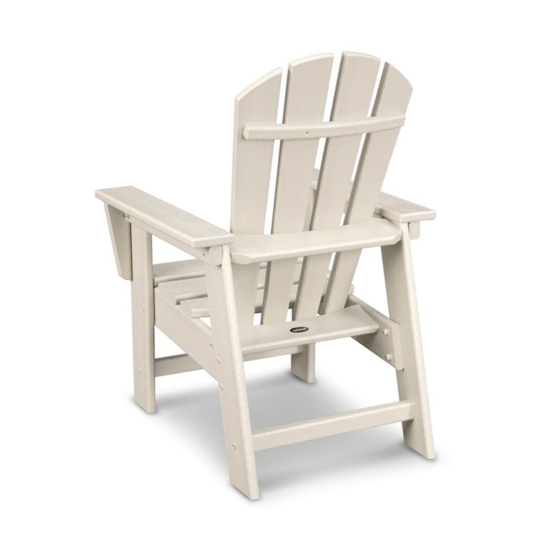 Sand Brown Outdoor Kids Adirondack Chair by POLYWOOD ® - Image 2