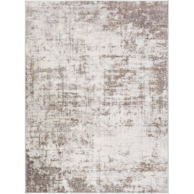 Deandre Abstract Charcoal/Light Gray/White Area Rug - Image 0