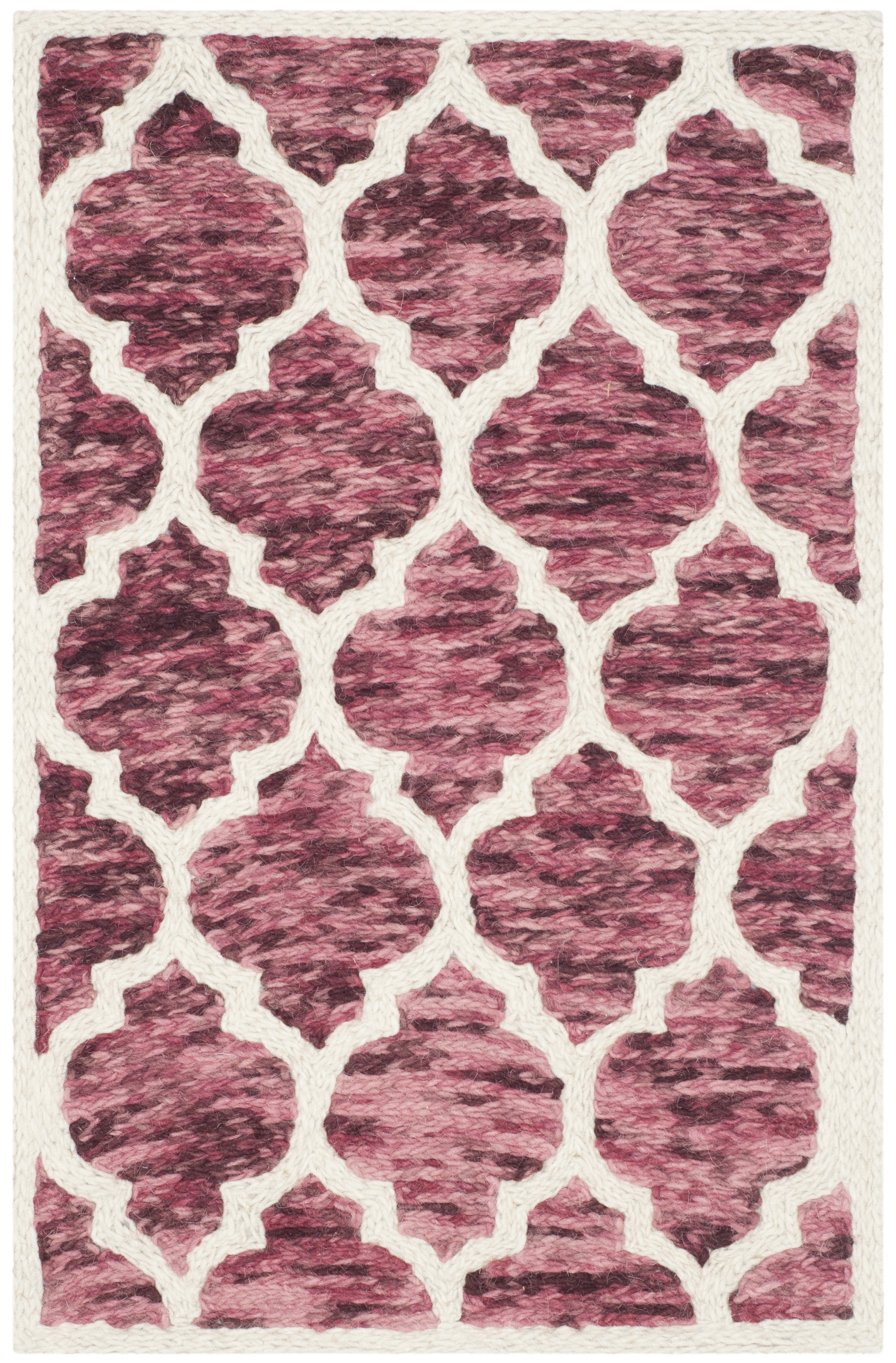 Arlo Home Hand Loomed Area Rug, HIM121B, Red/Ivory,  2' X 3' - Image 0