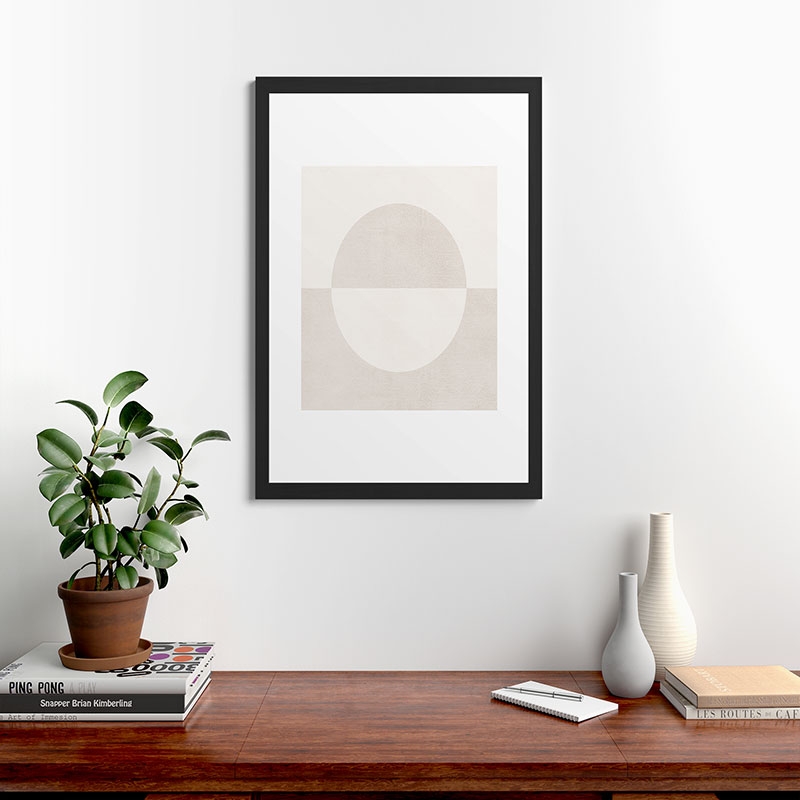 Round by almostmakesperfect - Framed Art Print Classic Black 24" x 36" - Image 1