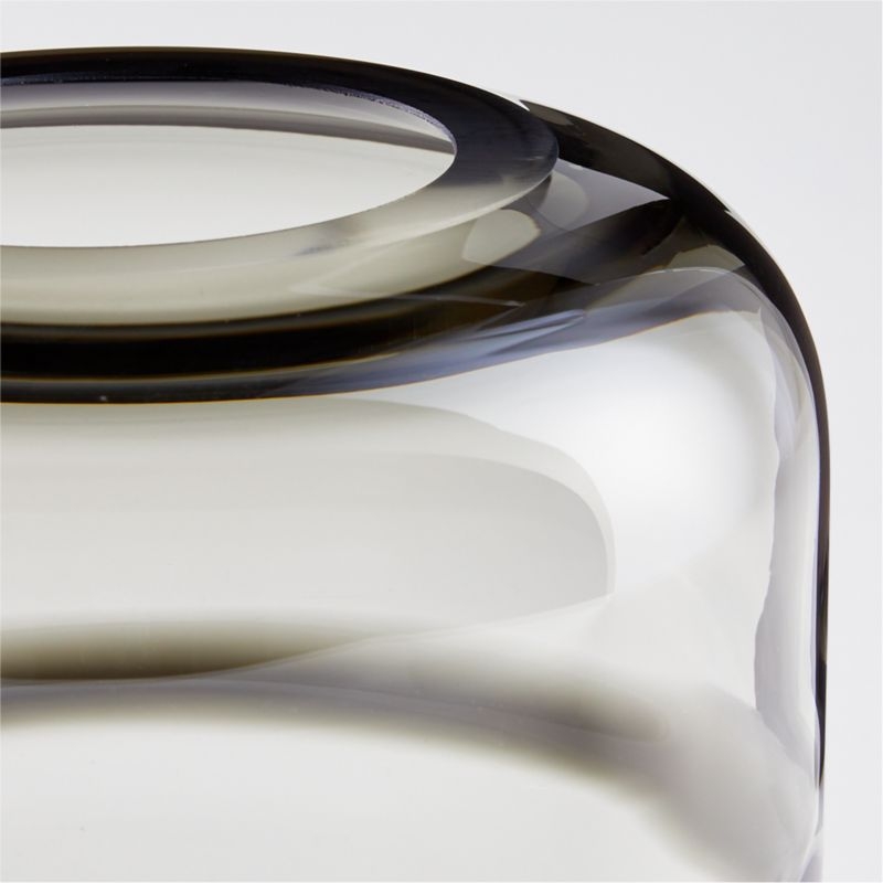 Daydream Black Swirl Small Glass Vase - Image 4