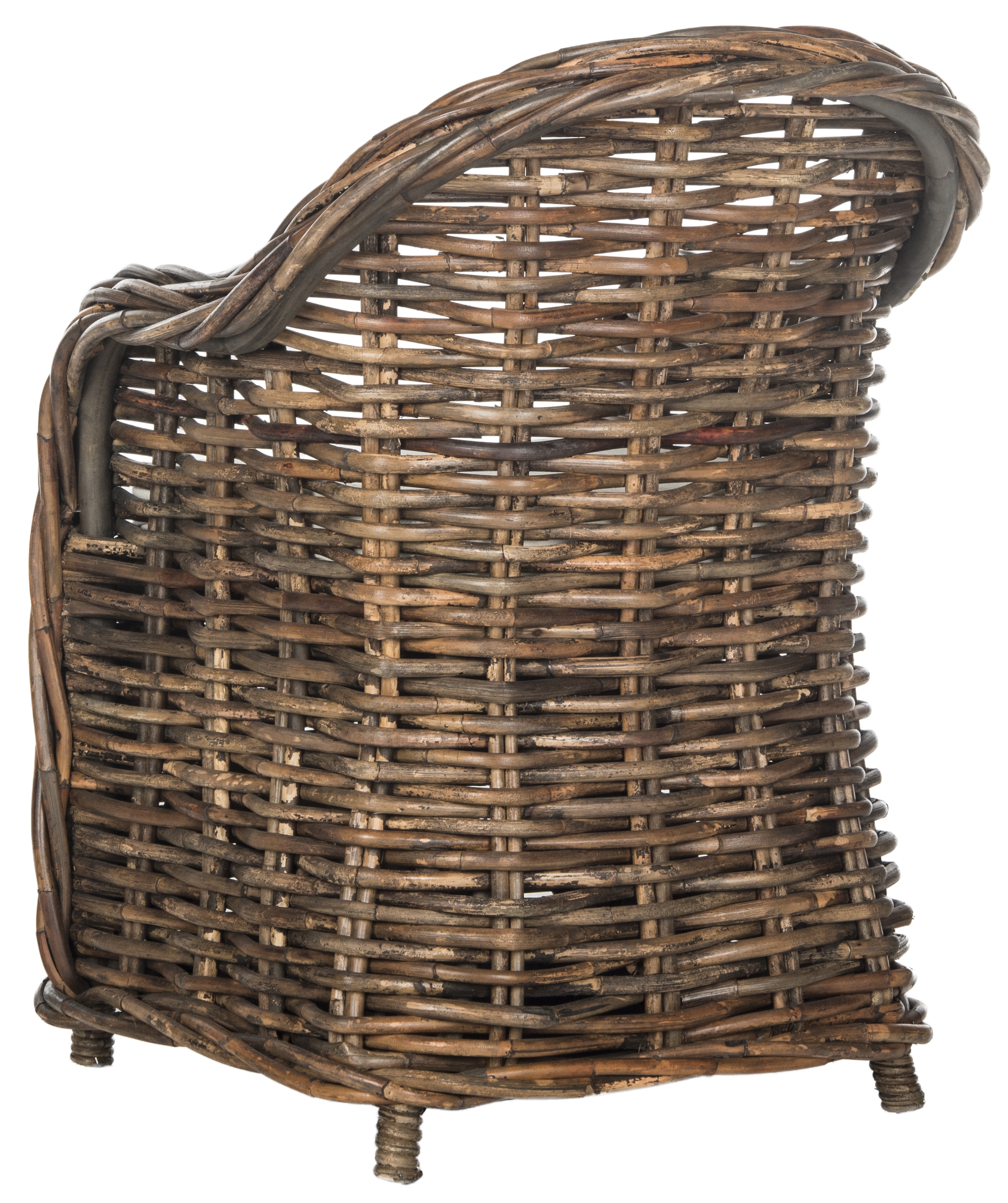 Nita Wicker Club Chair - Natural - Safavieh - Image 3