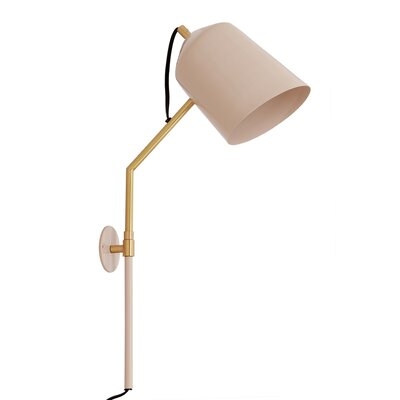 Luce 1-Light Plug-In Armed Sconce - Image 0