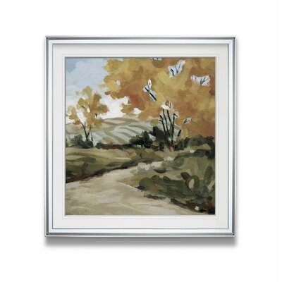 'Pasture Pathway' Oil Painting Print on Wrapped Canvas - Image 0
