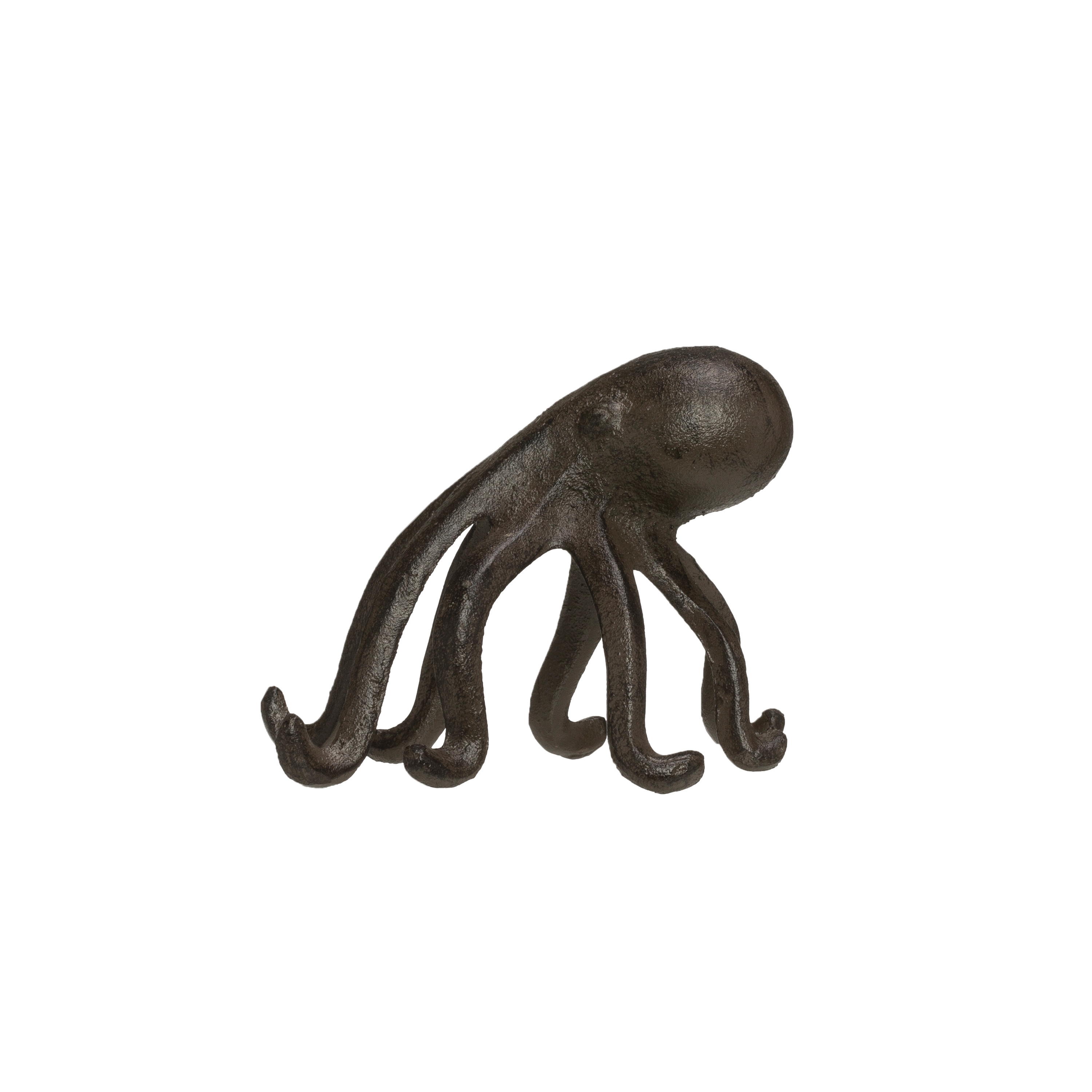 Dark Brown Cast Iron Octopus Phone/Tablet Stand - Image 0