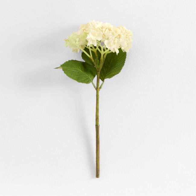 Faux Cream Hydrangea Stem 14" by Abigail Ahern - Image 0