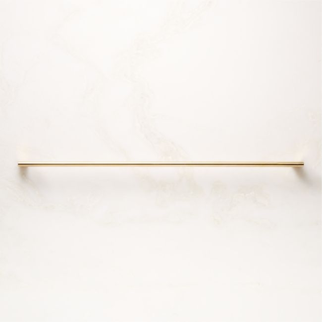 Kela Unlacquered Brass Cabinet Handle 18'' - Image 0