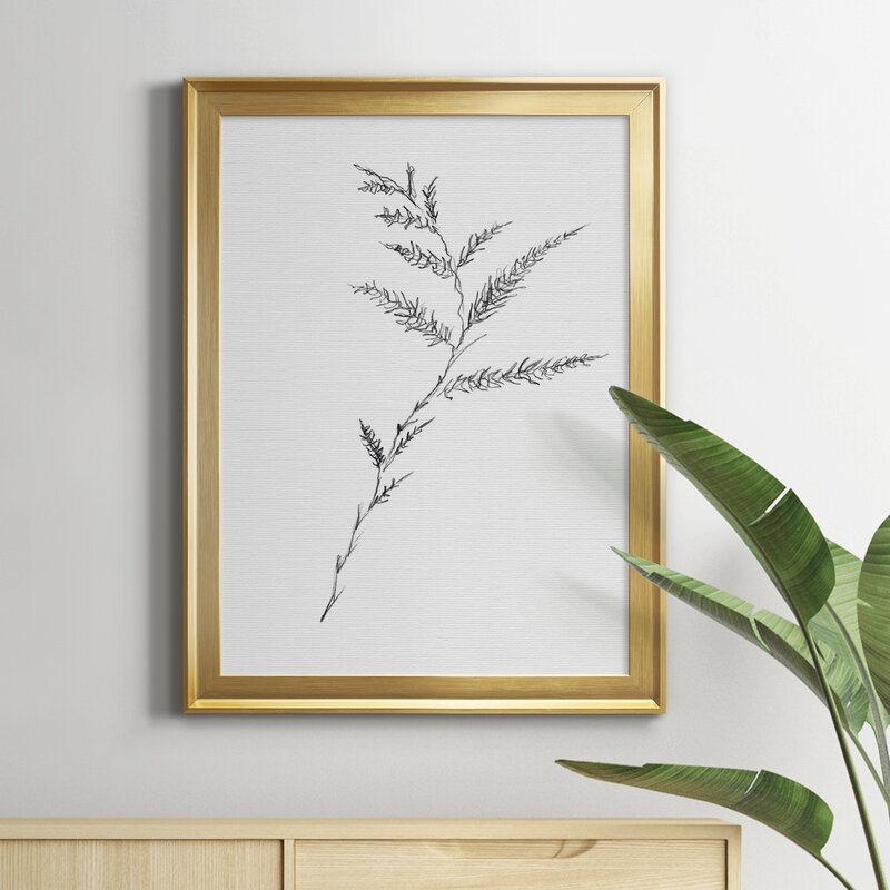 Floral Sketch Iii - Picture Frame Print on Canvas - Image 3