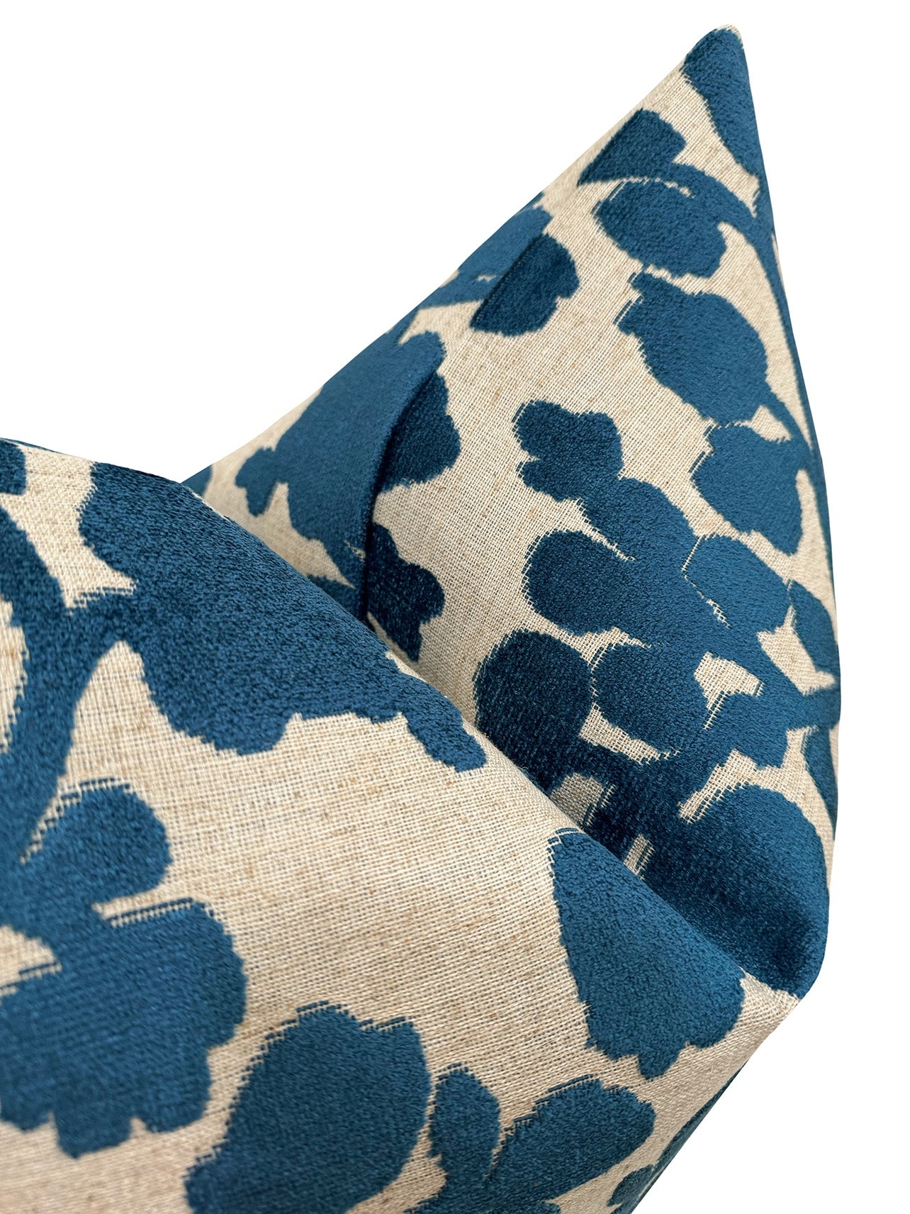 BLOSSOM CUT VELVET // SAPPHIRE - BY THE YARD - Image 2