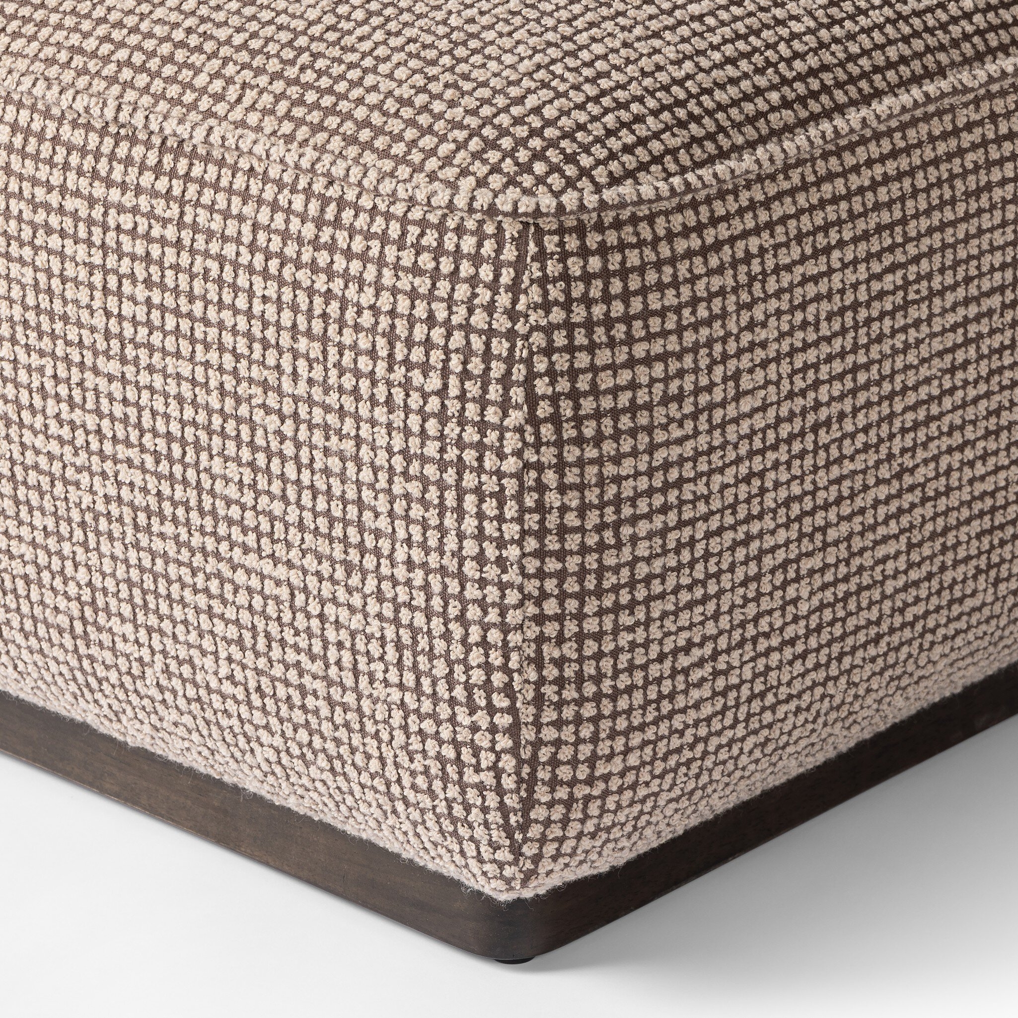 Sinclair Square Ottoman - Barrow Taupe - Image 4