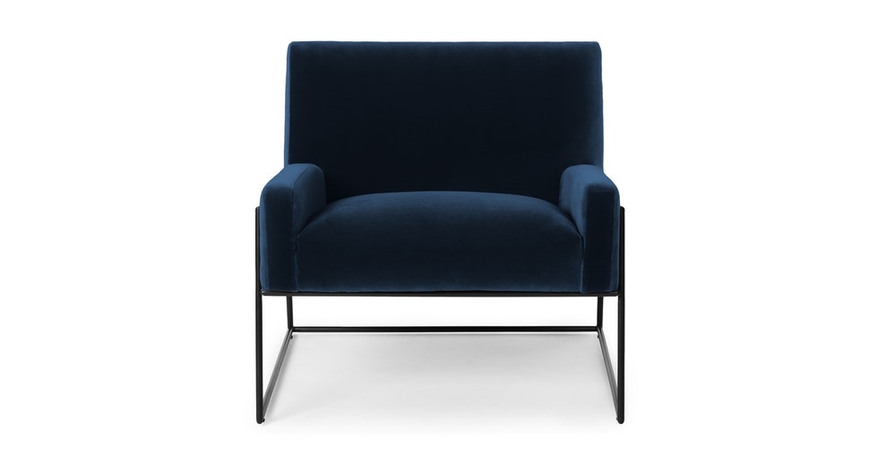 Regis Lounge Chair, Cascadia Blue - Image 0