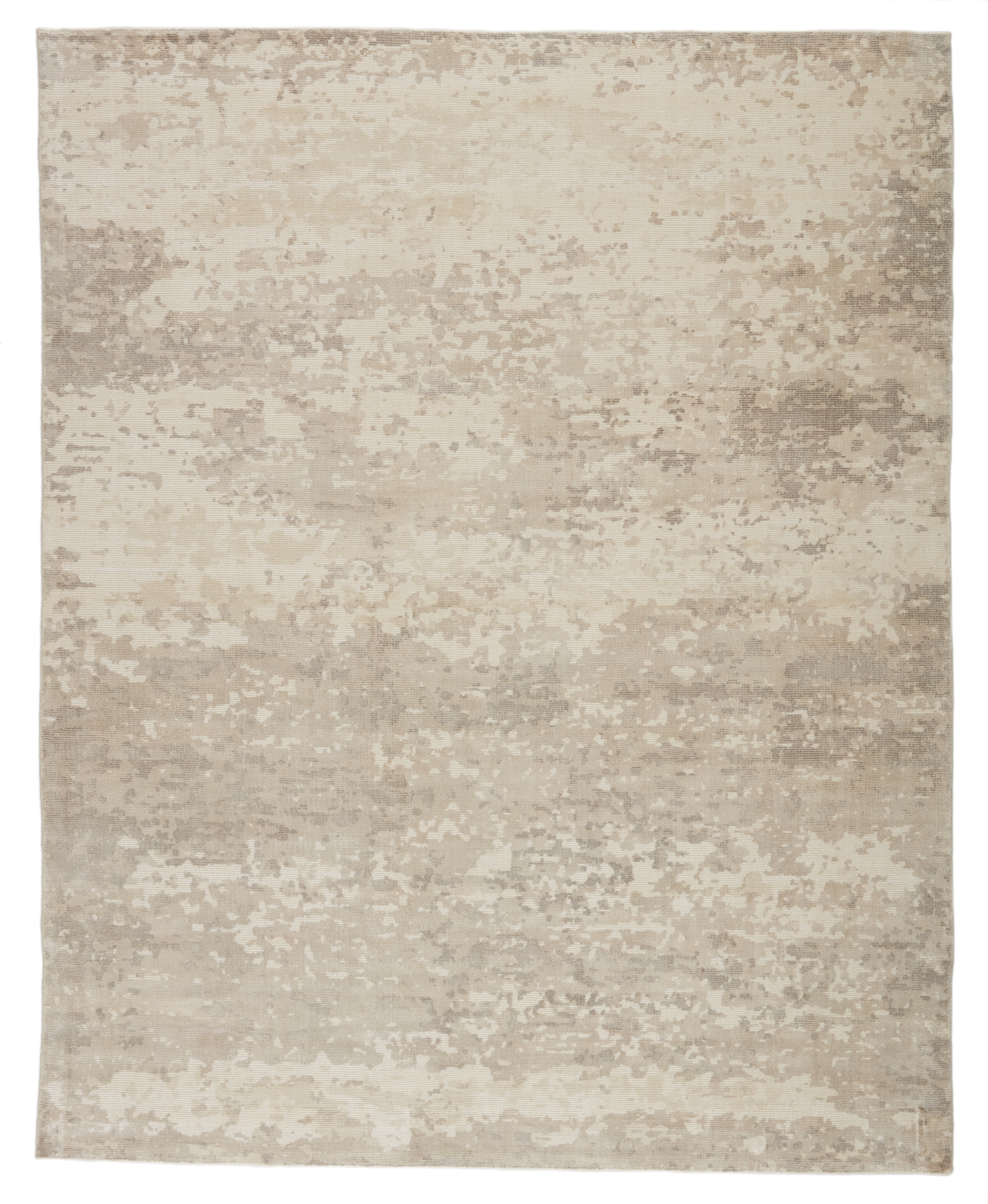 Barclay Butera by Retreat Handmade Abstract Light Gray/ Ivory Area Rug (5'X8') - Image 0