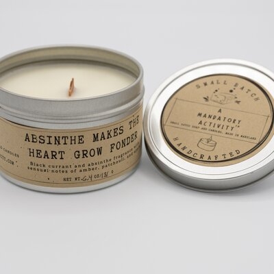 Absinthe Makes The Heart Grow Fonder Soy Candle - Image 0