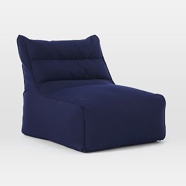 Levi Bean Bag Chair, Poly, Twill, Sand, Concealed Support - Image 3