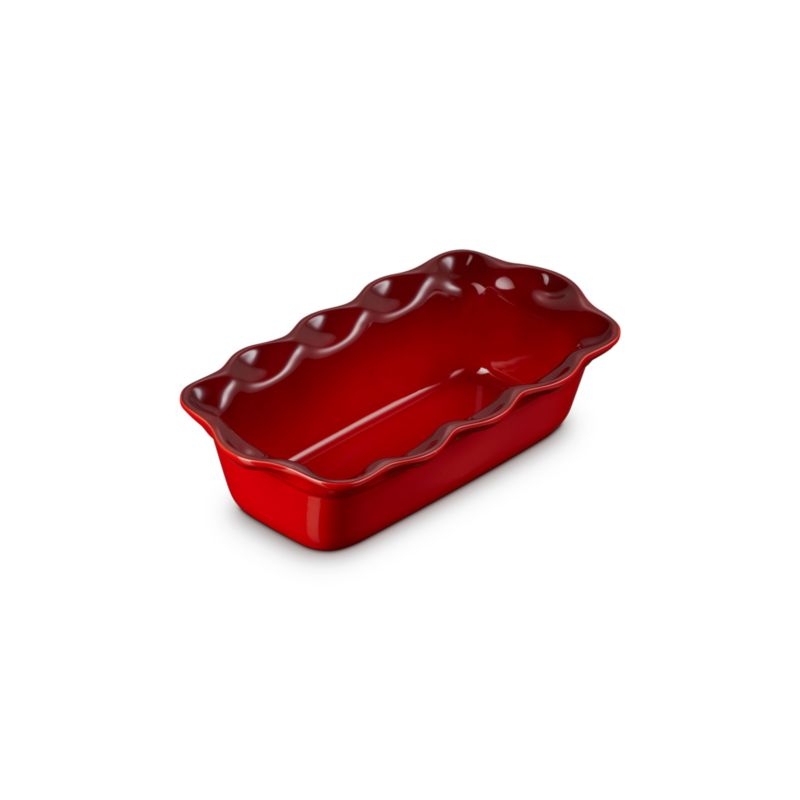 Le Creuset ® Heritage Cerise Fluted Ceramic Loaf Pan - Image 2
