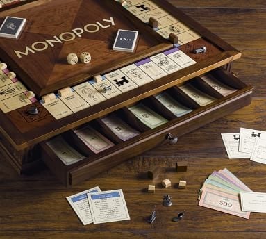 Monopoly Heirloom Edition Game, Wood - Image 1
