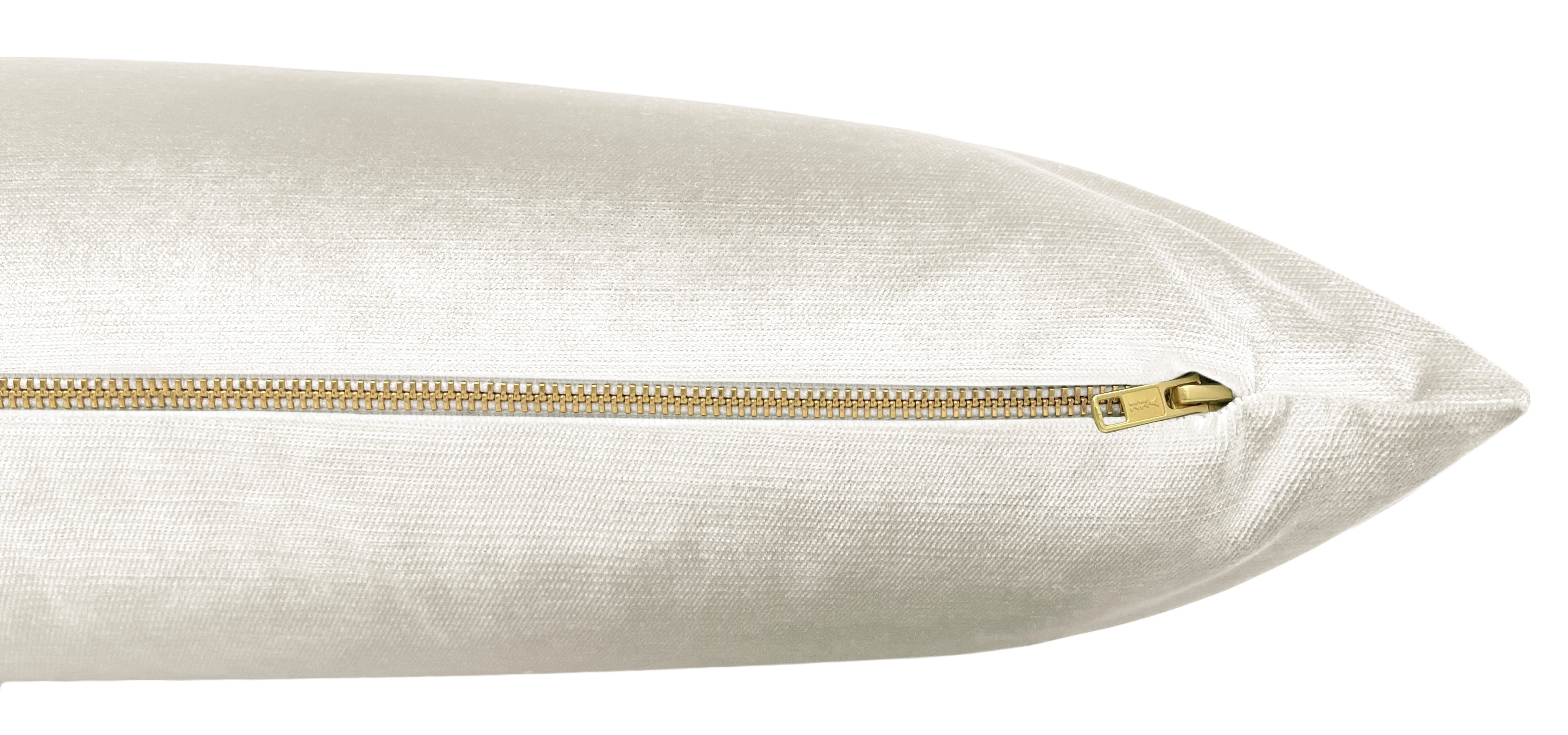 THE XL LUMBAR :: FAUX SILK VELVET // ALABASTER - BY THE YARD - Image 1