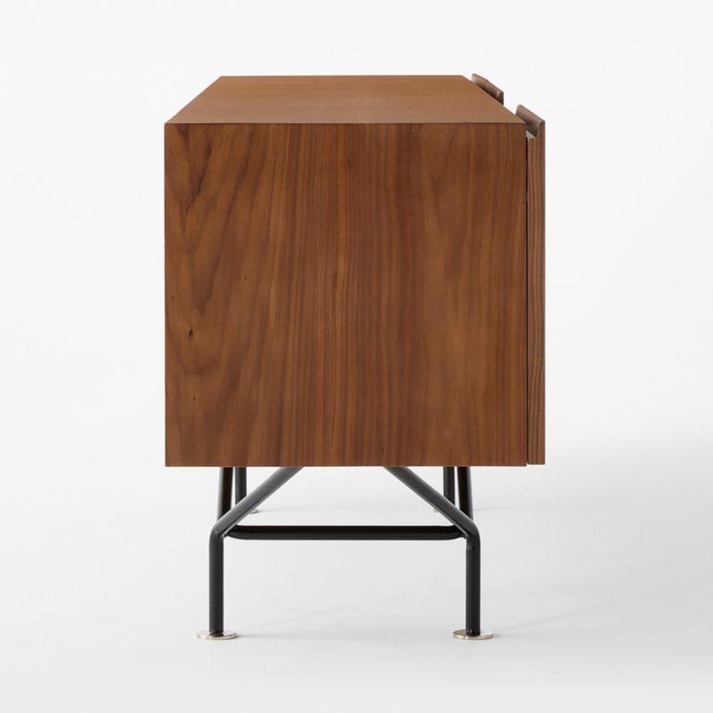 Paraggi 86" Walnut Wood Credenza by Gianfranco Frattini - Image 7