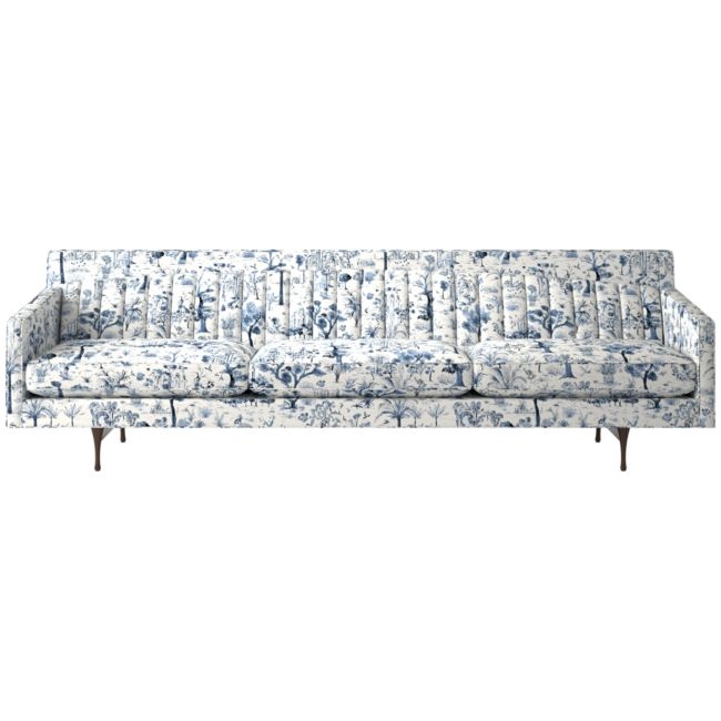 Symmetric Sofa 103" Landscape Blue - Image 0