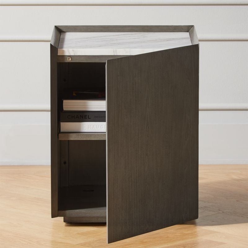 Hideaway Side Table with Storage - Image 1