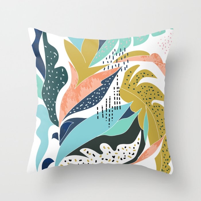 Art & Soul Throw Pillow by 83 Oranges Modern Bohemian Prints - Cover (20" x 20") With Pillow Insert - Outdoor Pillow - Image 0