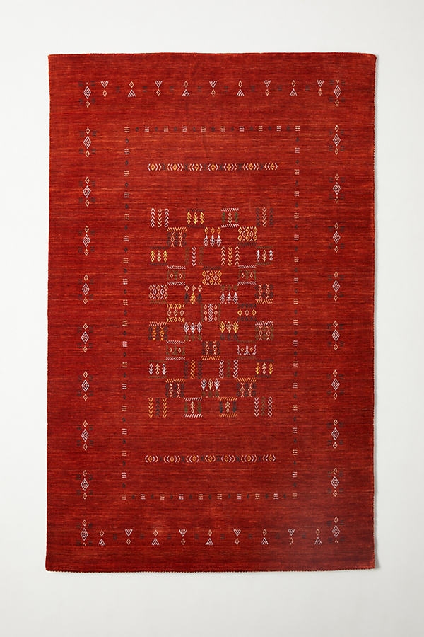 Hand-Knotted Catrine Rug By Anthropologie in Purple Size 8 x 10 - Image 0