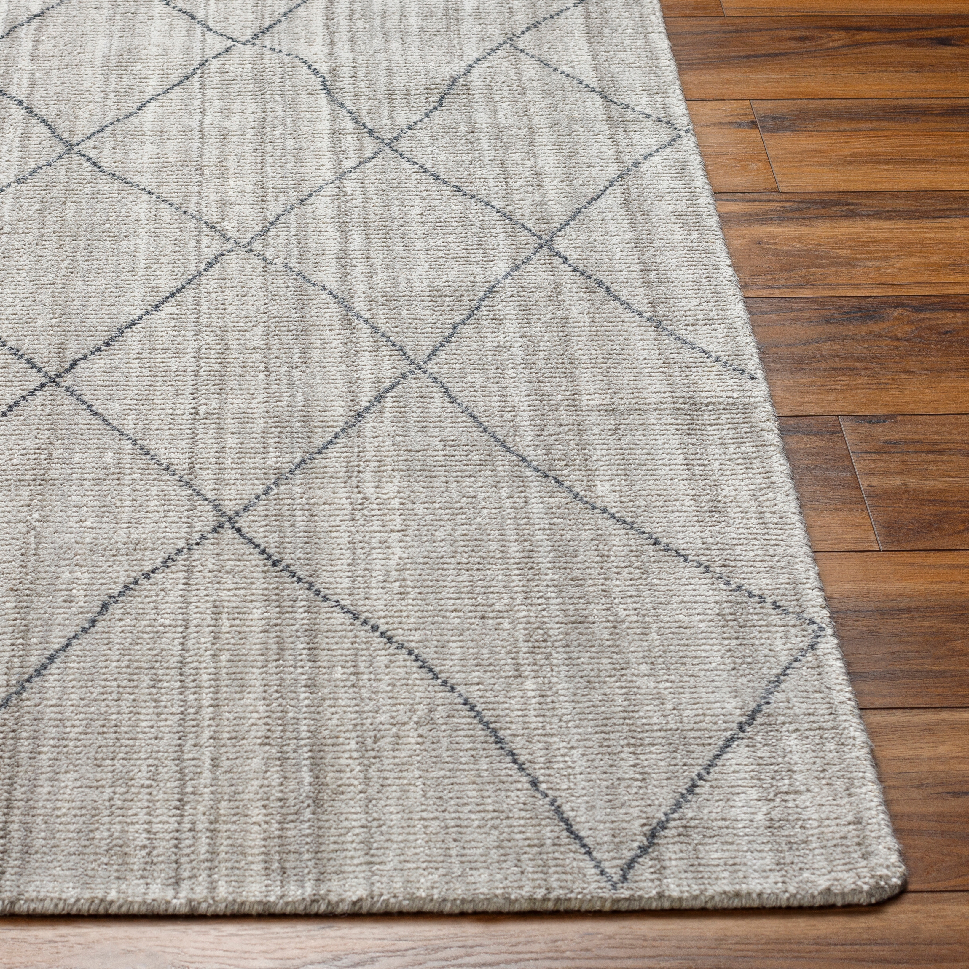 Highland Gray Indoor 5' x 7'6" Handmade Rug - Image 1