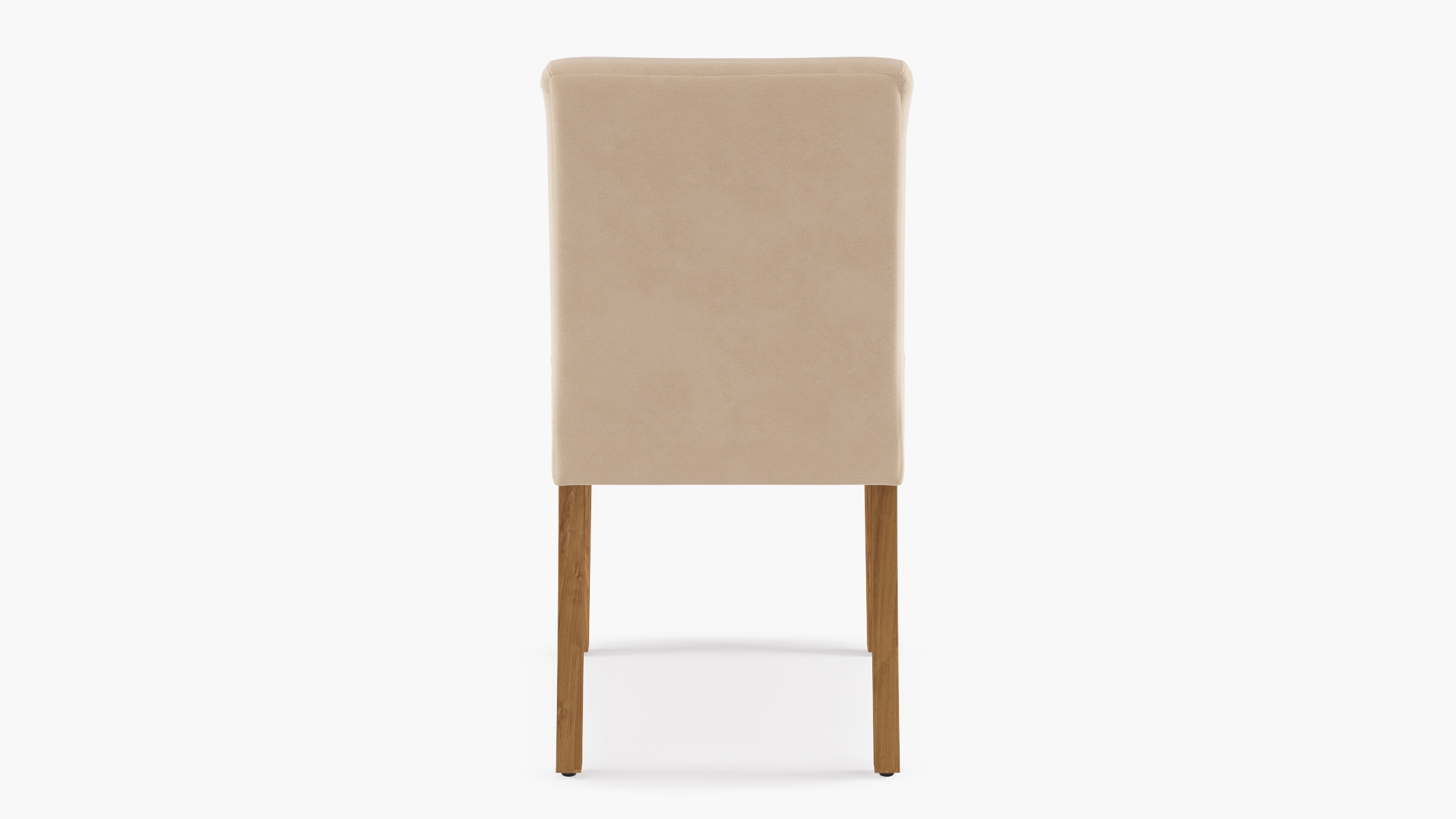 Classic Dining Chair, Pearl Velvet, Natural - Image 3
