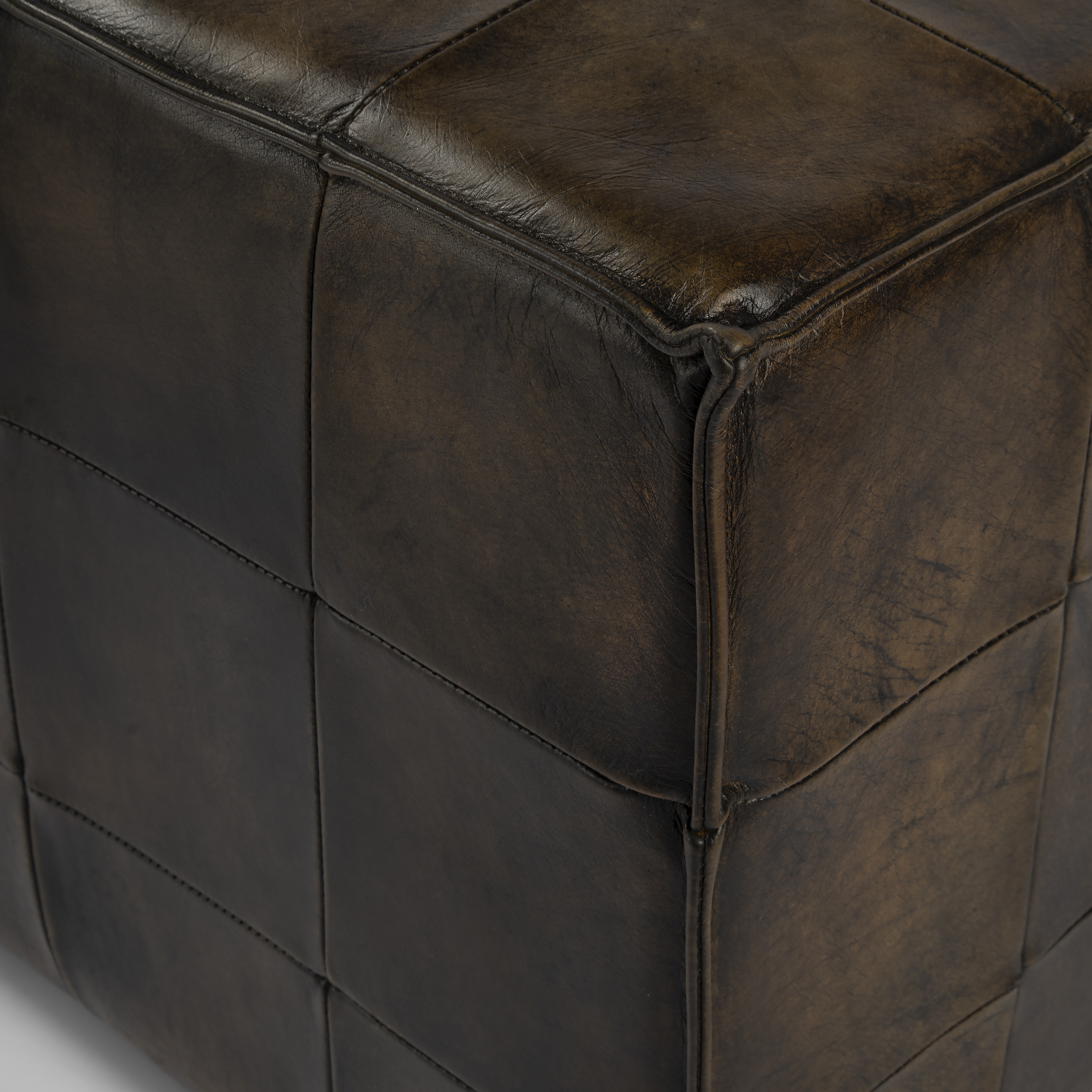Leon Chocolate Ottoman - Image 2