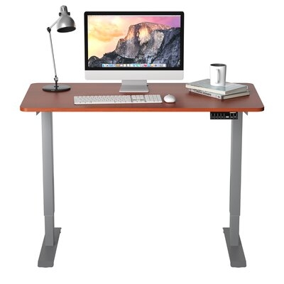 Inbox Zero Electric Adjustable Standing Desk Stand Up Workstation W/control White - Image 0