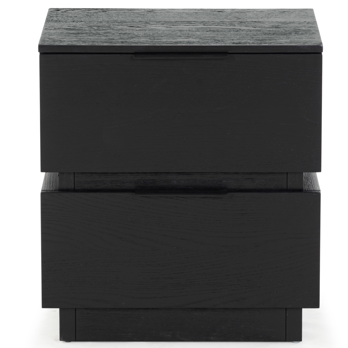 Titus 2 Drawer Nightstand - Black - Image 0