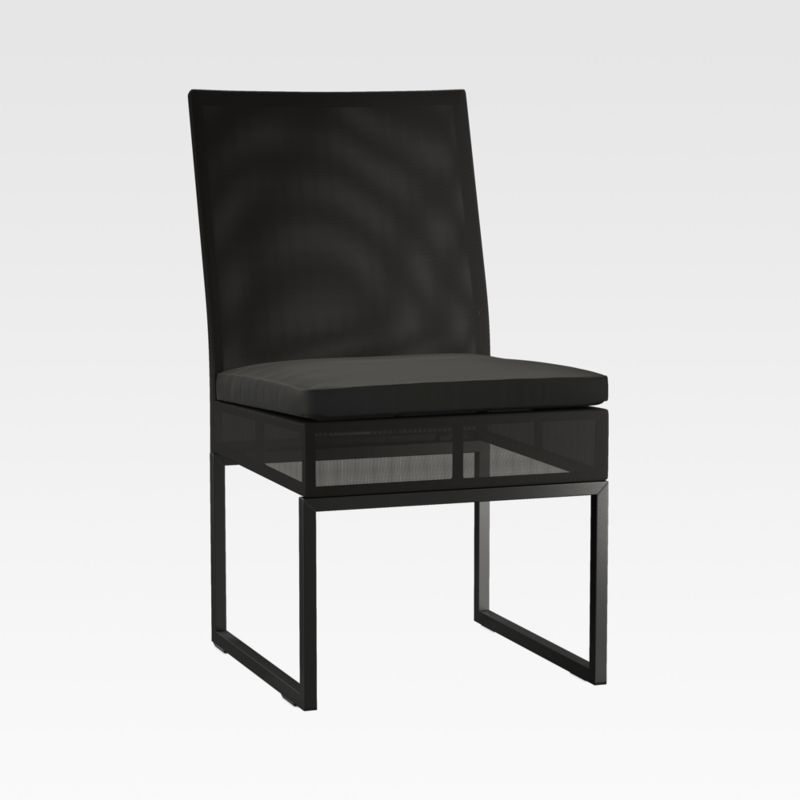 Dune Black Outdoor Dining Side Chair - Image 1