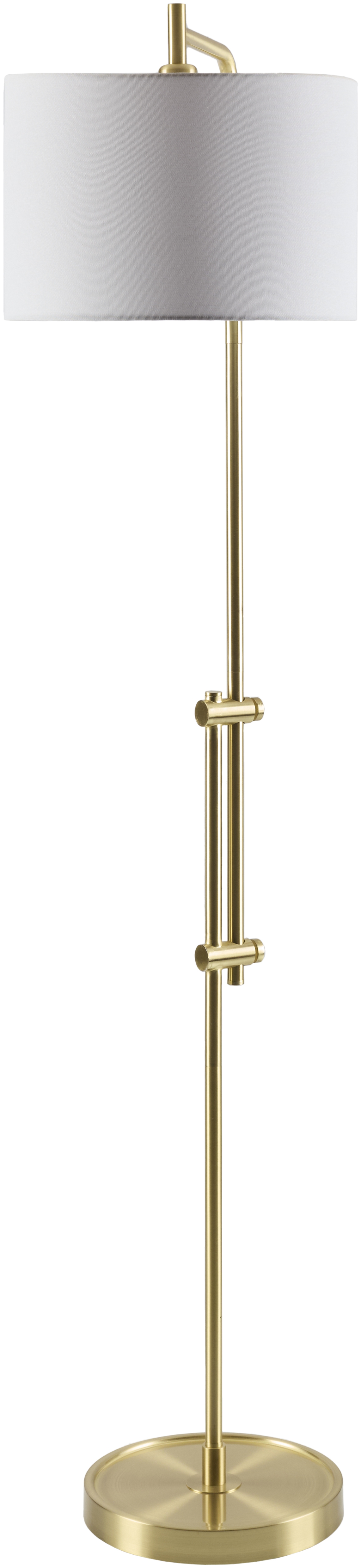 Livabliss Naiper  Plated 64"H x 22"W x 14"D Task Floor Lamp - Image 0