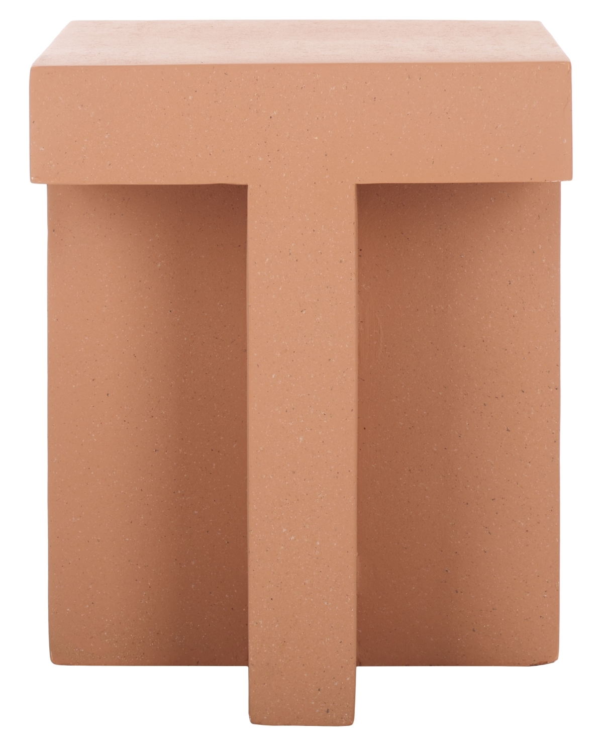 Aldrich Square Accent Table - Terracotta - Safavieh - Image 0
