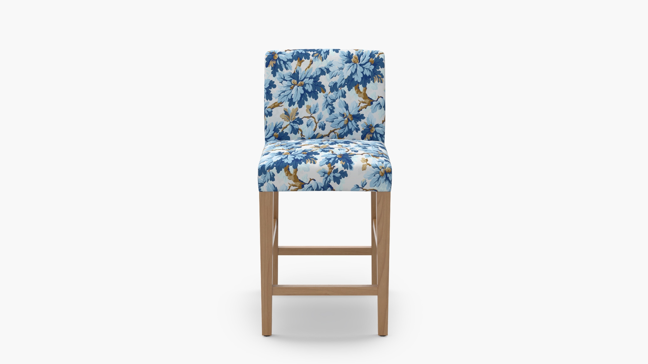 Signature Dining Counter Stool, Delft Woodland, Natural Square Tapered Leg - Image 0